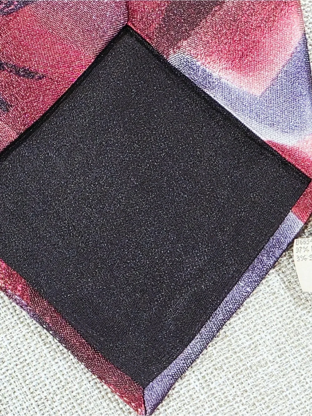 Oscar de la Renta Studio Purple Burgundy Abstract Tie